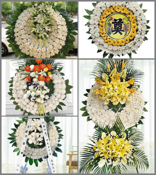 广东梅州市丰顺县大龙华镇岗背村花圈速递